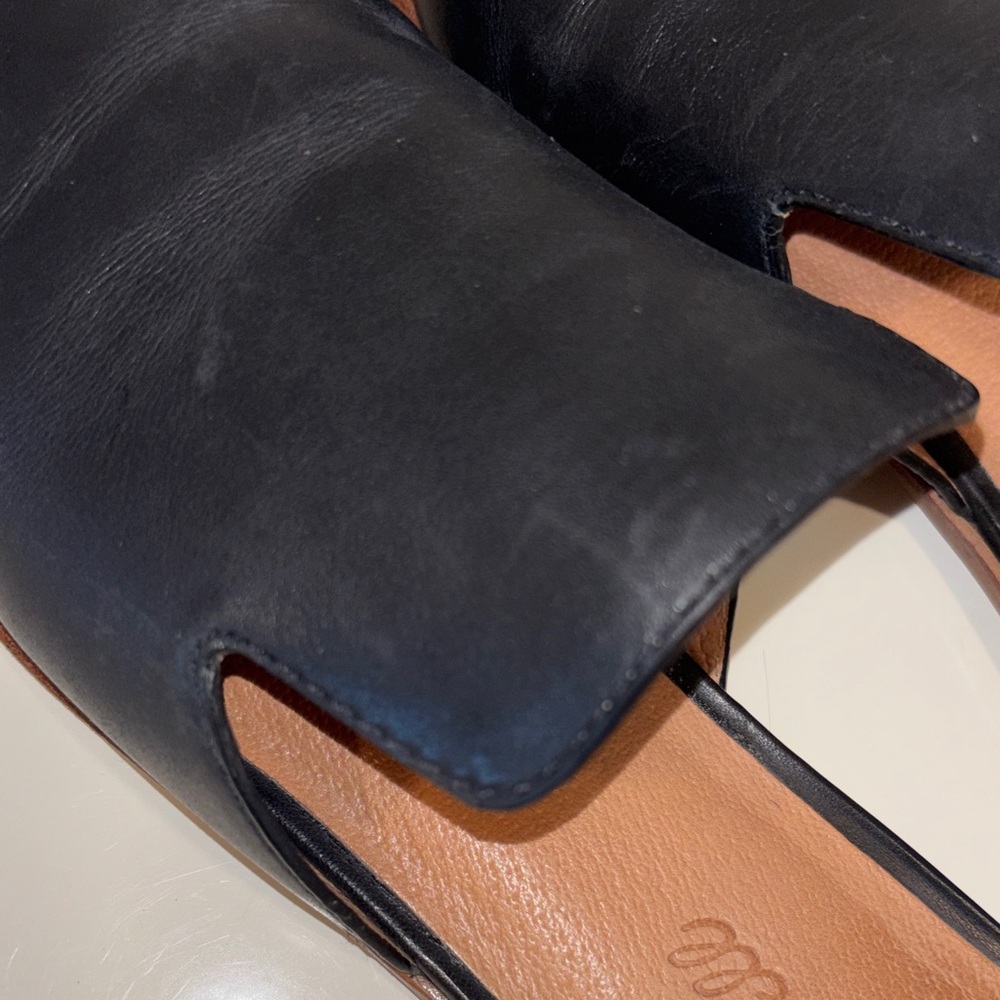Madewell Black Leather Mules - Picture 9 of 9